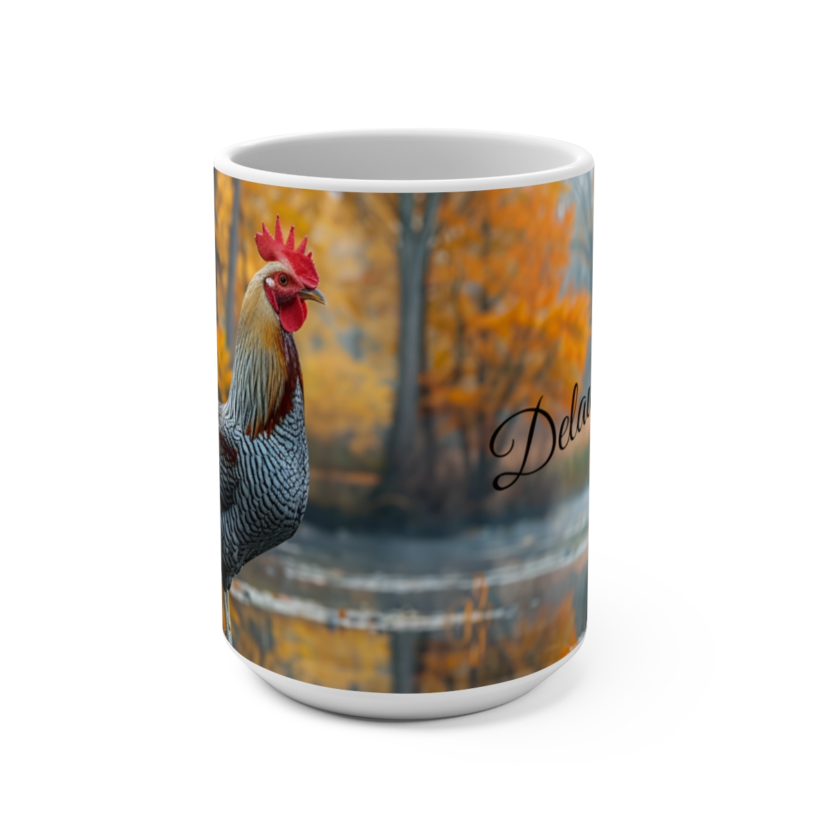 Delaware Blue Hen Large Ceramic Coffee Mug 15oz