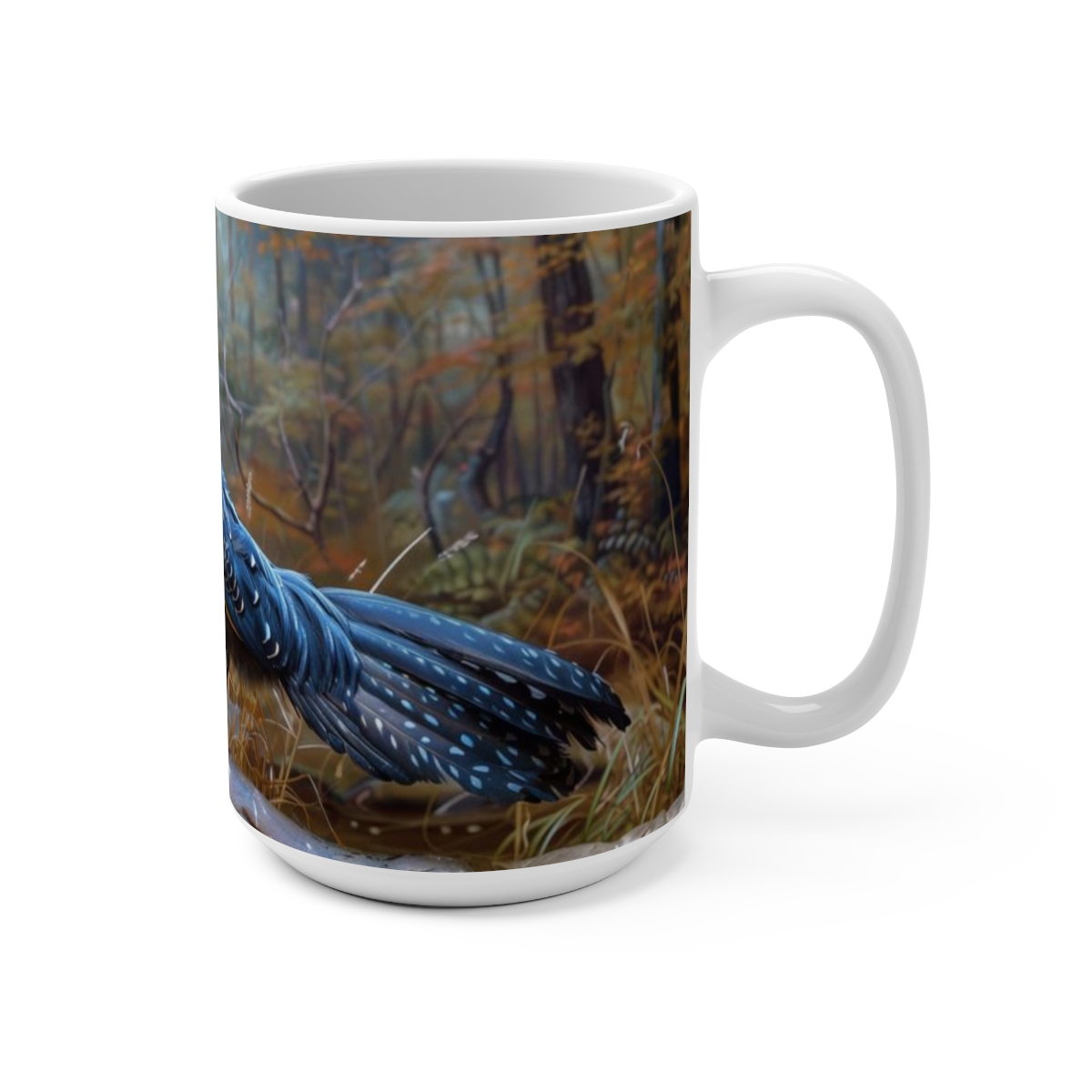 Delaware Blue Hen Large Ceramic Coffee Mug 15oz - Image 2