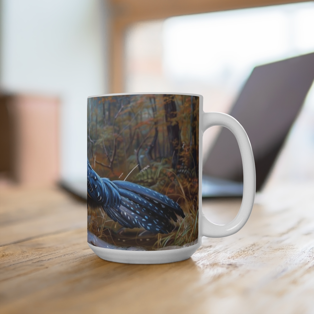 Delaware Blue Hen Large Ceramic Coffee Mug 15oz - Image 4