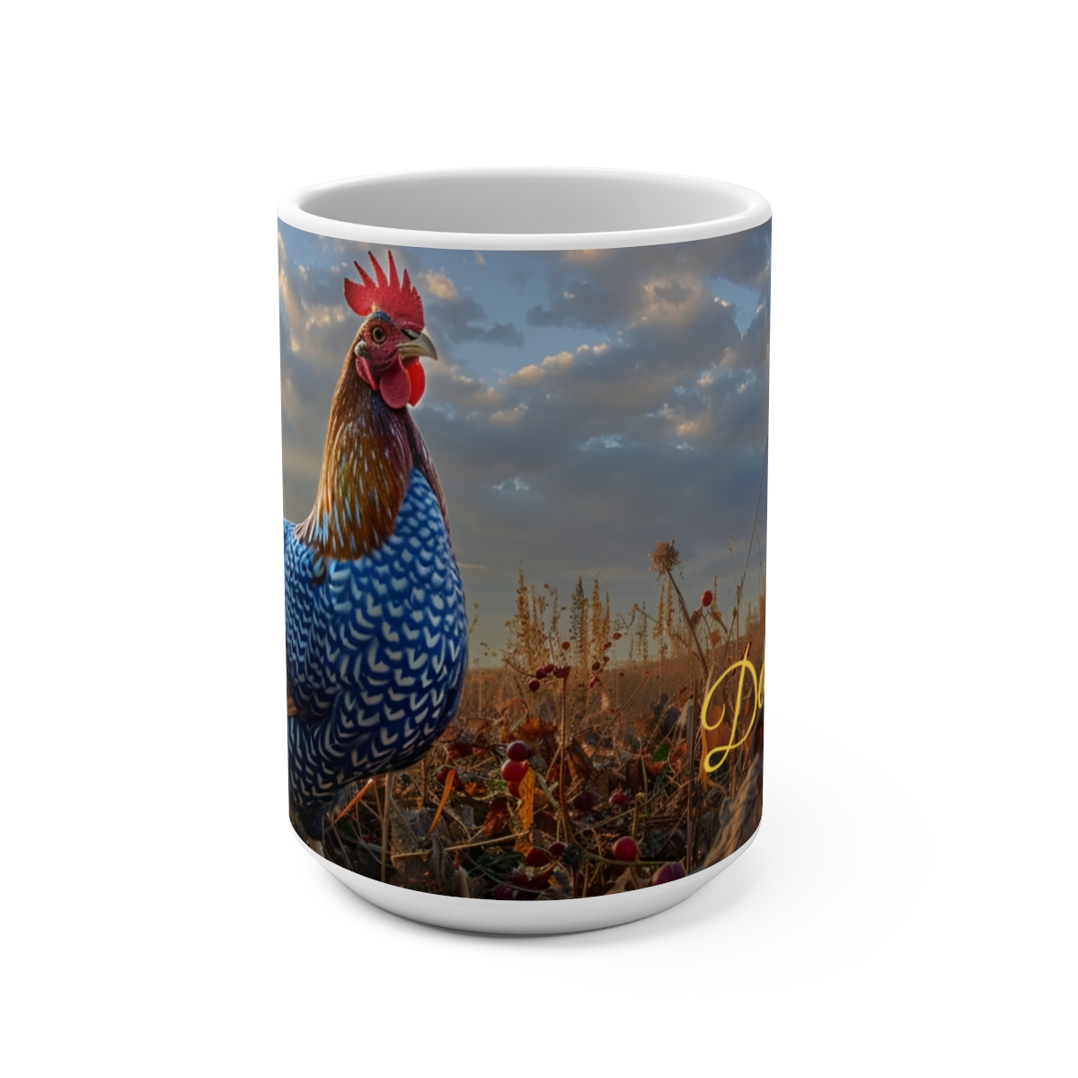 Delaware Blue Hen Large Ceramic Coffee Mug 15oz