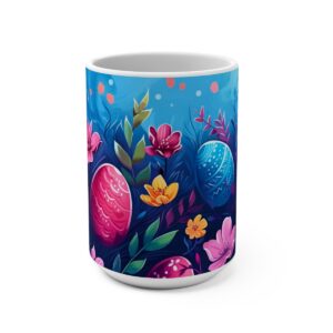 Easter Egg Abstract Zen Large Ceramic Coffee Mug 15oz