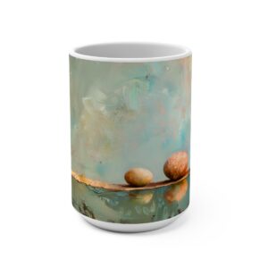 Easter Egg Zen Large Ceramic Coffee Mug 15oz