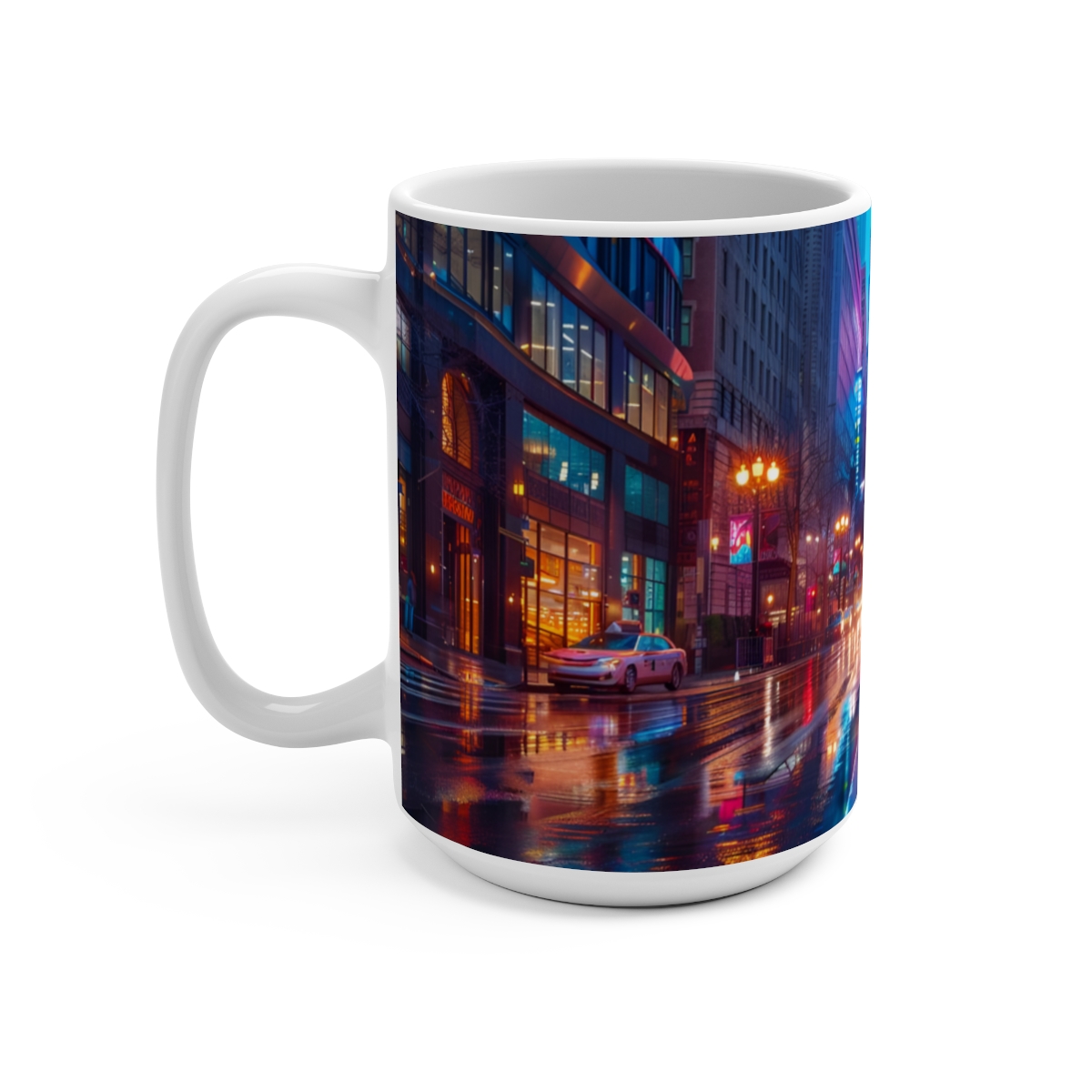Philadelphia Center City Psychedelic Large Ceramic Coffee Mug 15oz - Image 3