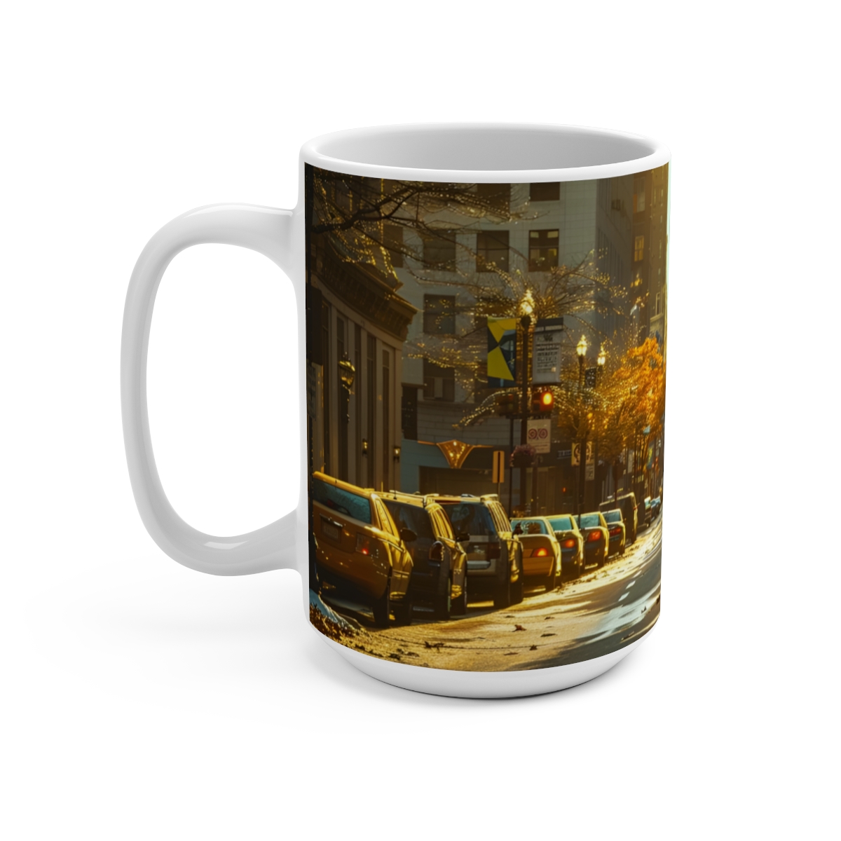 Zen Philadelphia Center City Large Ceramic Coffee Mug 15oz - Image 3