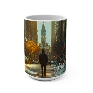 Zen Philadelphia Center City Large Ceramic Coffee Mug 15oz